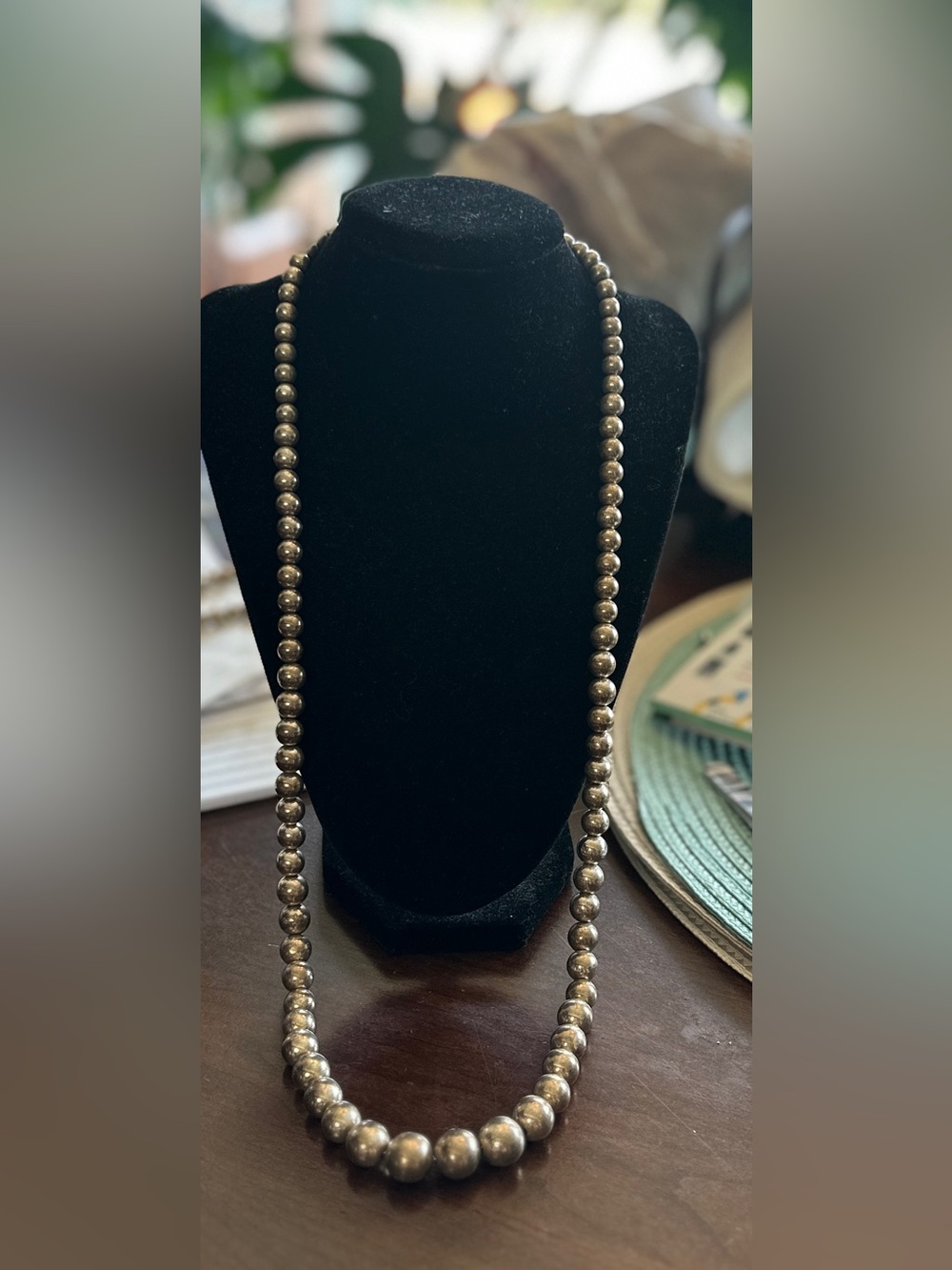 Dobbs of Boston 30” Sterling Silver necklace.